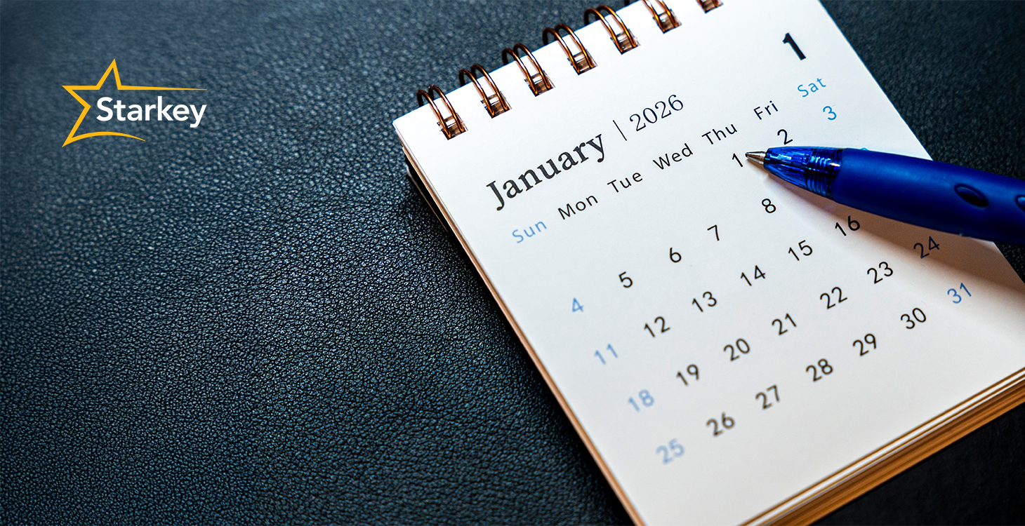 Image of a January 2026 calendar and a pen pointing to the number one